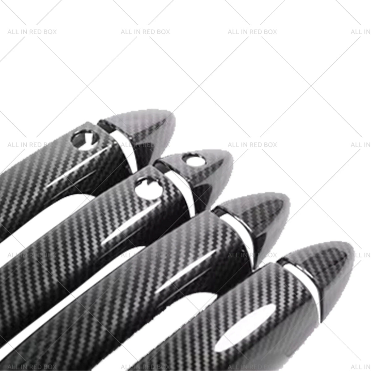 4 x Carbon Fiber Door Handle Covers for Honda Pilot, Ridgeline (2016-2023)