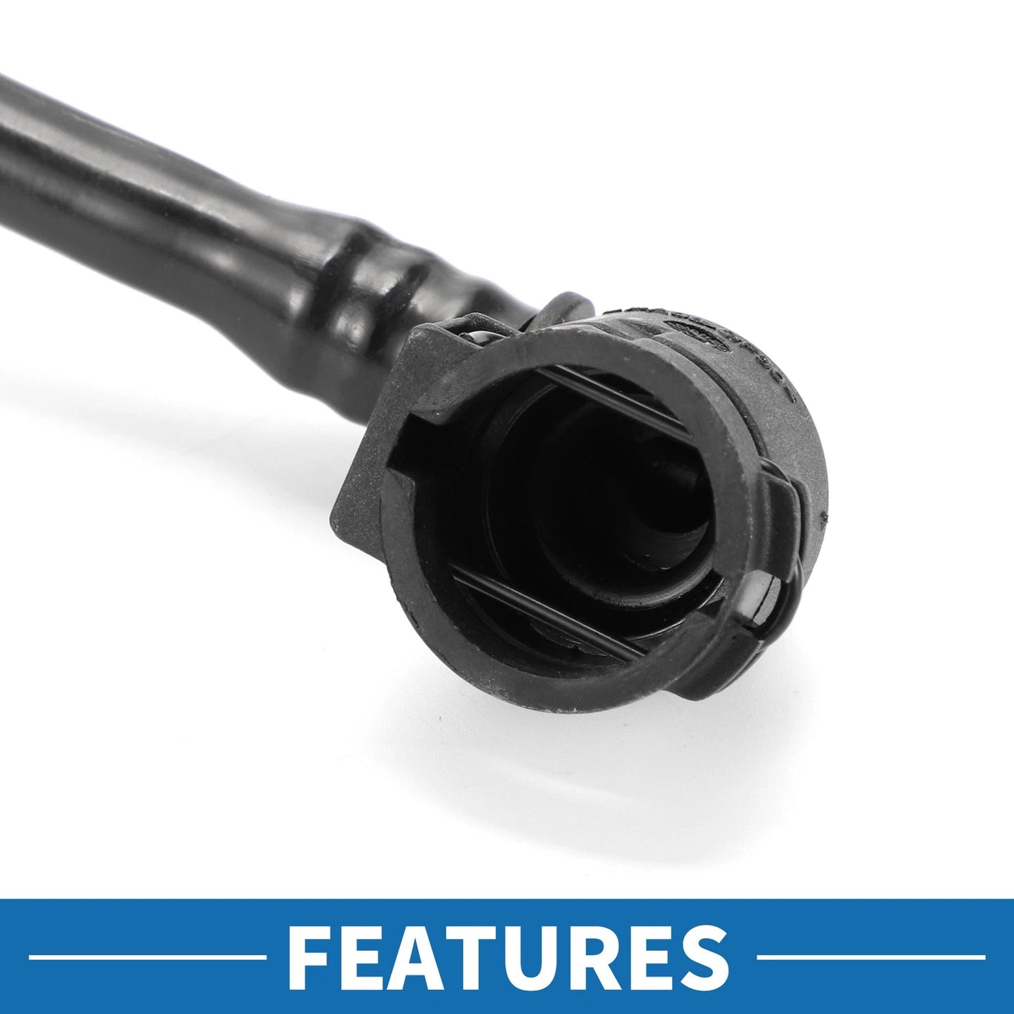 Radiator Hose for BMW 740i (2016 - 2019) Plastic Black 1 Pc