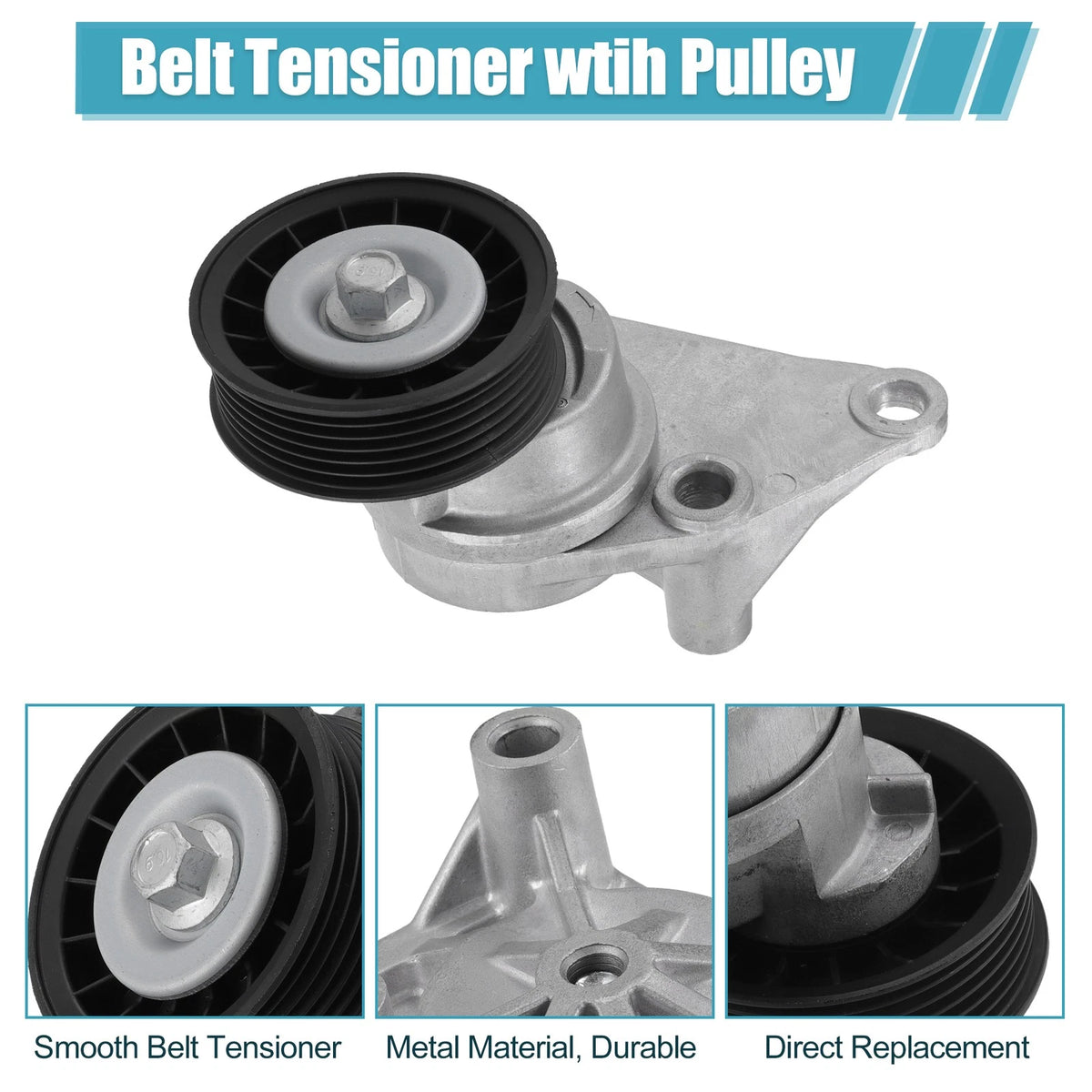 Set Drive Belt Tensioner Idler Pulley Assembly for Chevy Avalanche