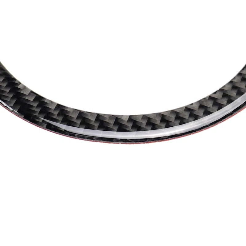 Car Carbon Fiber Steering Wheel Cover Ring Fit For Mini Cooper R55 R56 R57 R60