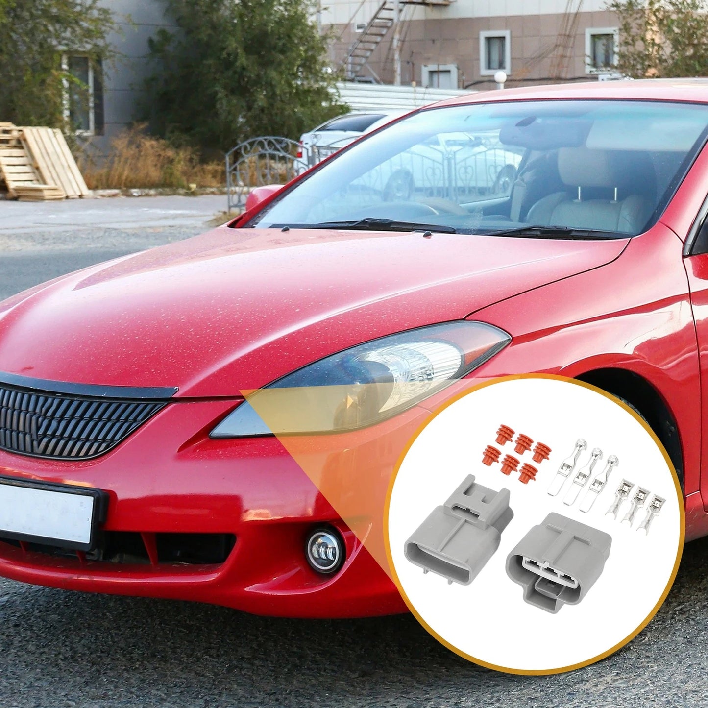 3-Pin Electronic Fan Control Connector Plug 1x for Toyota