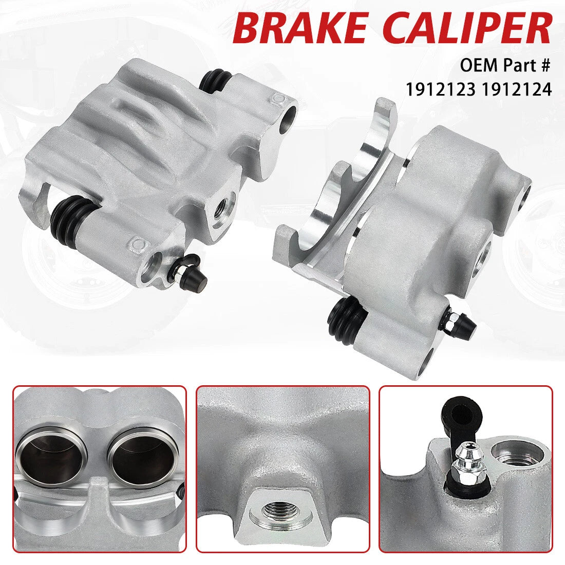 Front Brake Caliper W/Pads for Polaris Ranger Crew 570 4X4 (2014–2021)