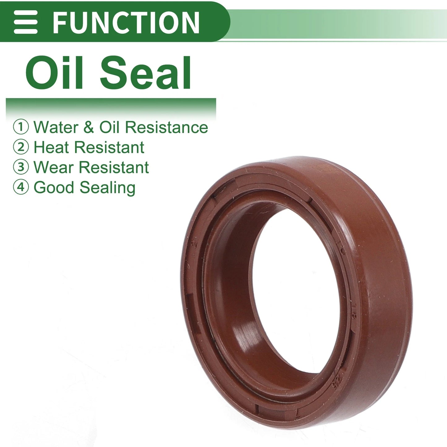 Oil Seal / 18x25x7mm / Rotary shaft seal FKM rubber / 5 Pcs