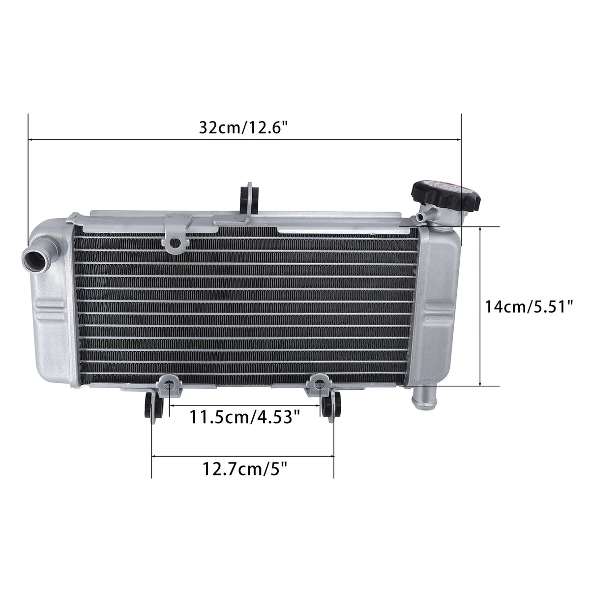 Silver Radiator Cooler for Honda CB300F CBR300R (2015-2018)
