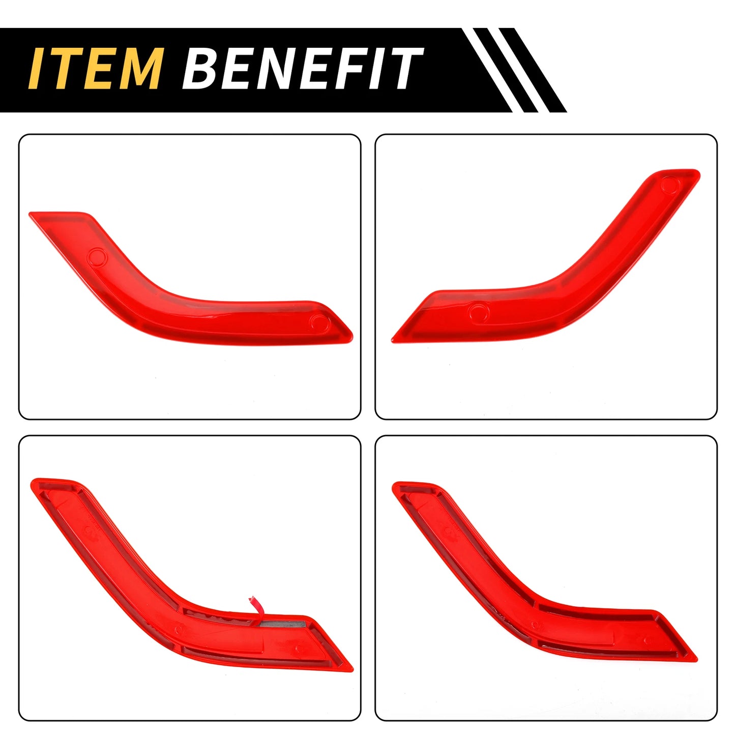 Front Rear Door Handle Panel Bezel Cover Trims for Jeep Wrangler JK JLU (2007-2023)