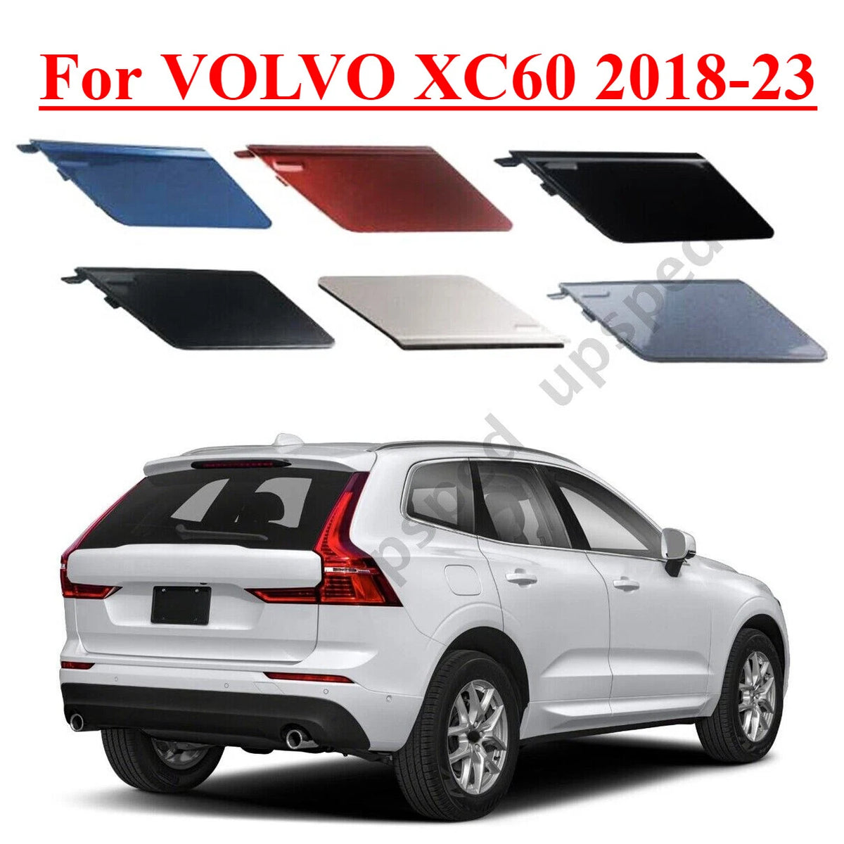 Rear Bumper Tow Hook Hole Eye Cover Cap for Volvo XC60 (2018–2023)