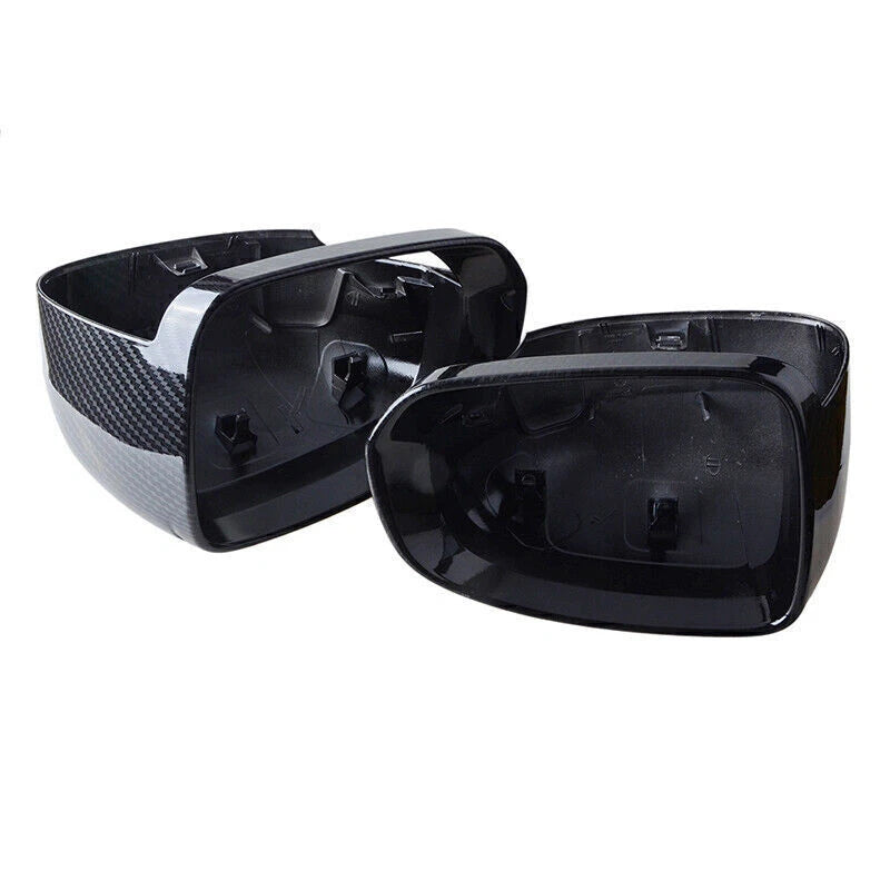 Carbon Fiber Look Side Door Mirror Cover Caps for Volvo XC60 (2018-2021)