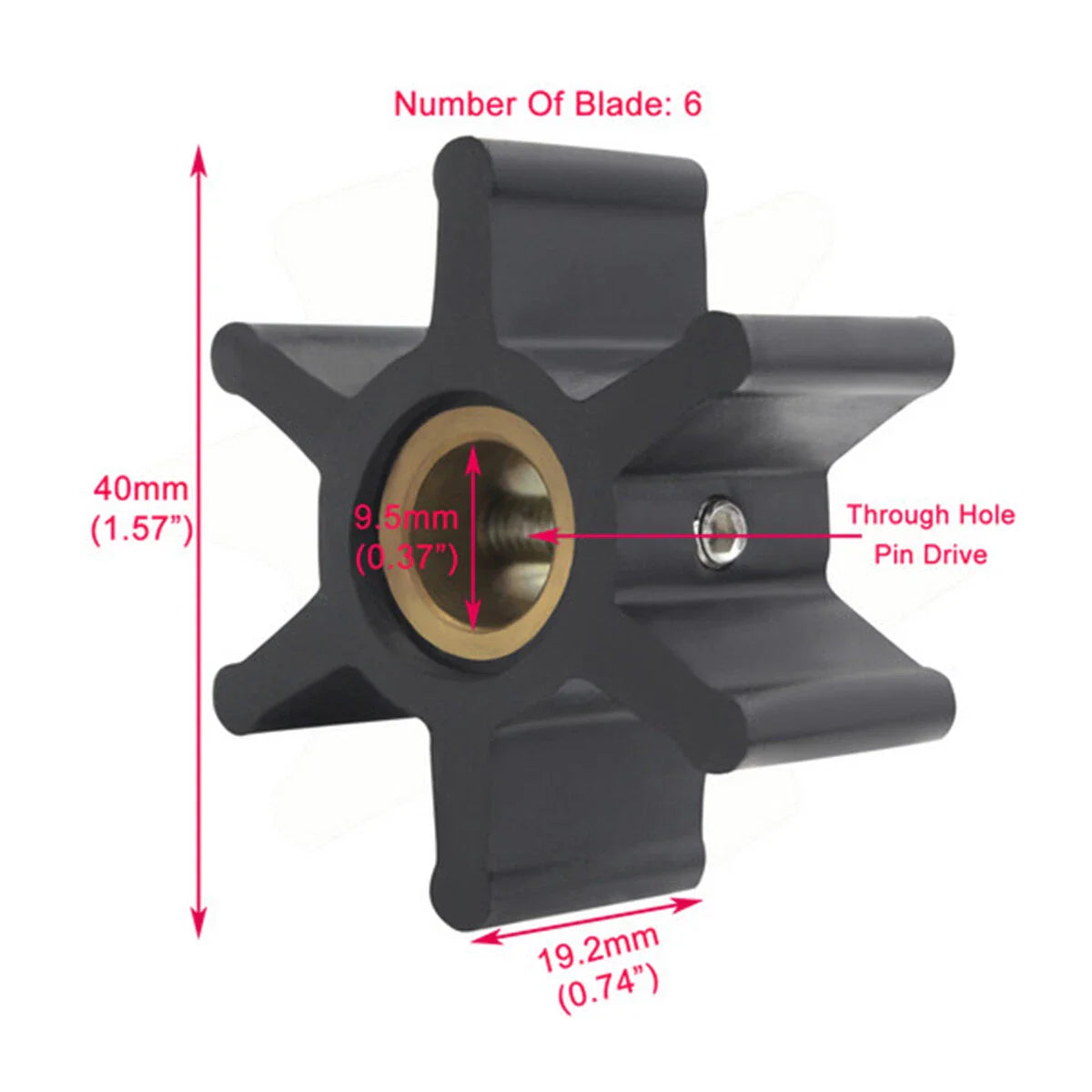 Impeller Kit for Sherwood, Jabsco, Johnson, Sierra