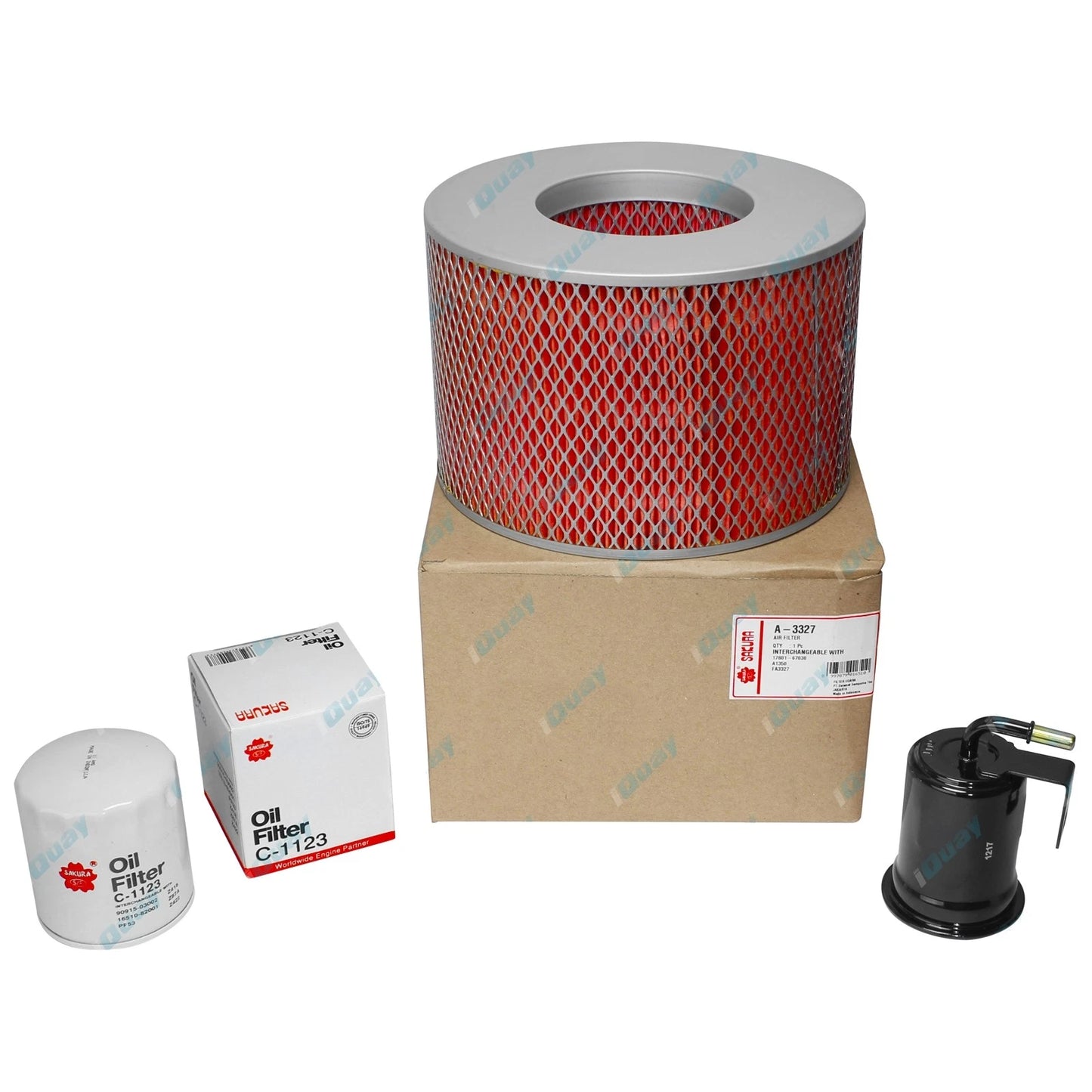Oil Air Fuel Filter Service Kit for Landcruiser FZJ105 4.5L 1FZ-FE (1998-2002)