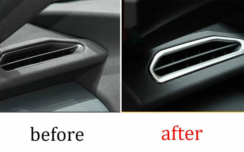 Dashboard Air Outlet Vent Trim Silver Steel for Lexus UX200 250h (2019–2023)