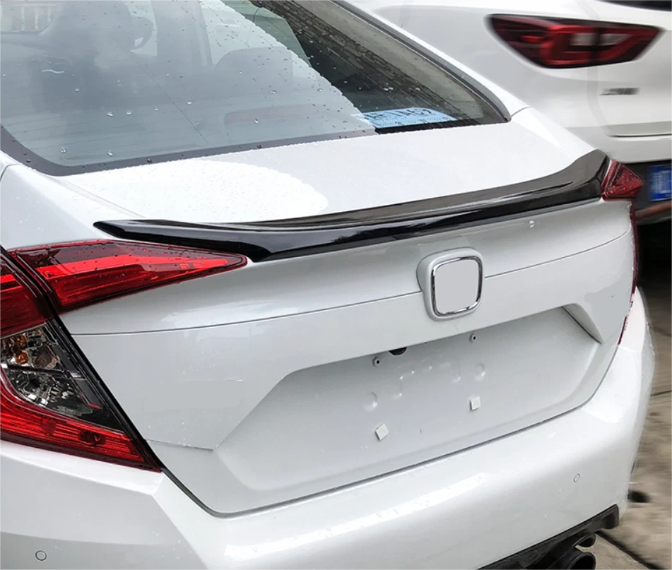Black Factory Style Spoiler Wing for 2016-2021 Honda Civic Sedan