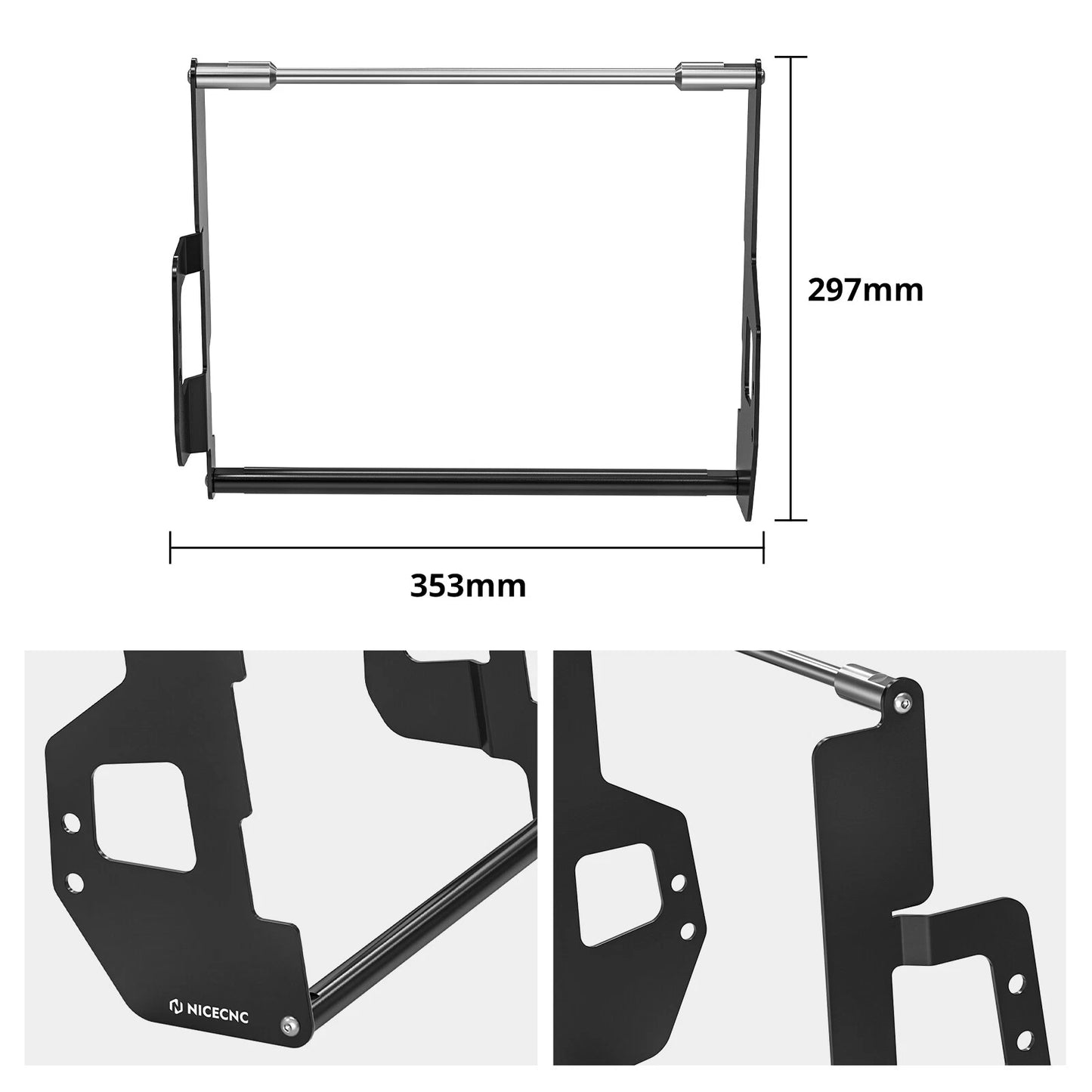 Radiator Frame Bracket Guard for Yamaha Tenere 700 XTZ700 (2019-2024)