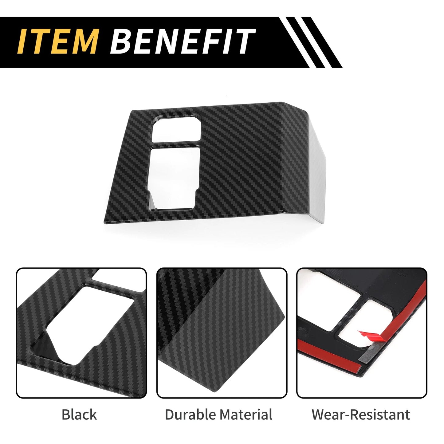 Carbon Fiber Electronic Handbrake Frame Cover for Toyota Tundra (2022-2024)