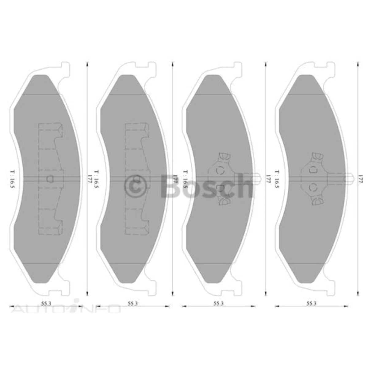 Front Disc Brake Pad Set for Jeep Grand Cherokee ZG 4.0L (1996 - 1999)