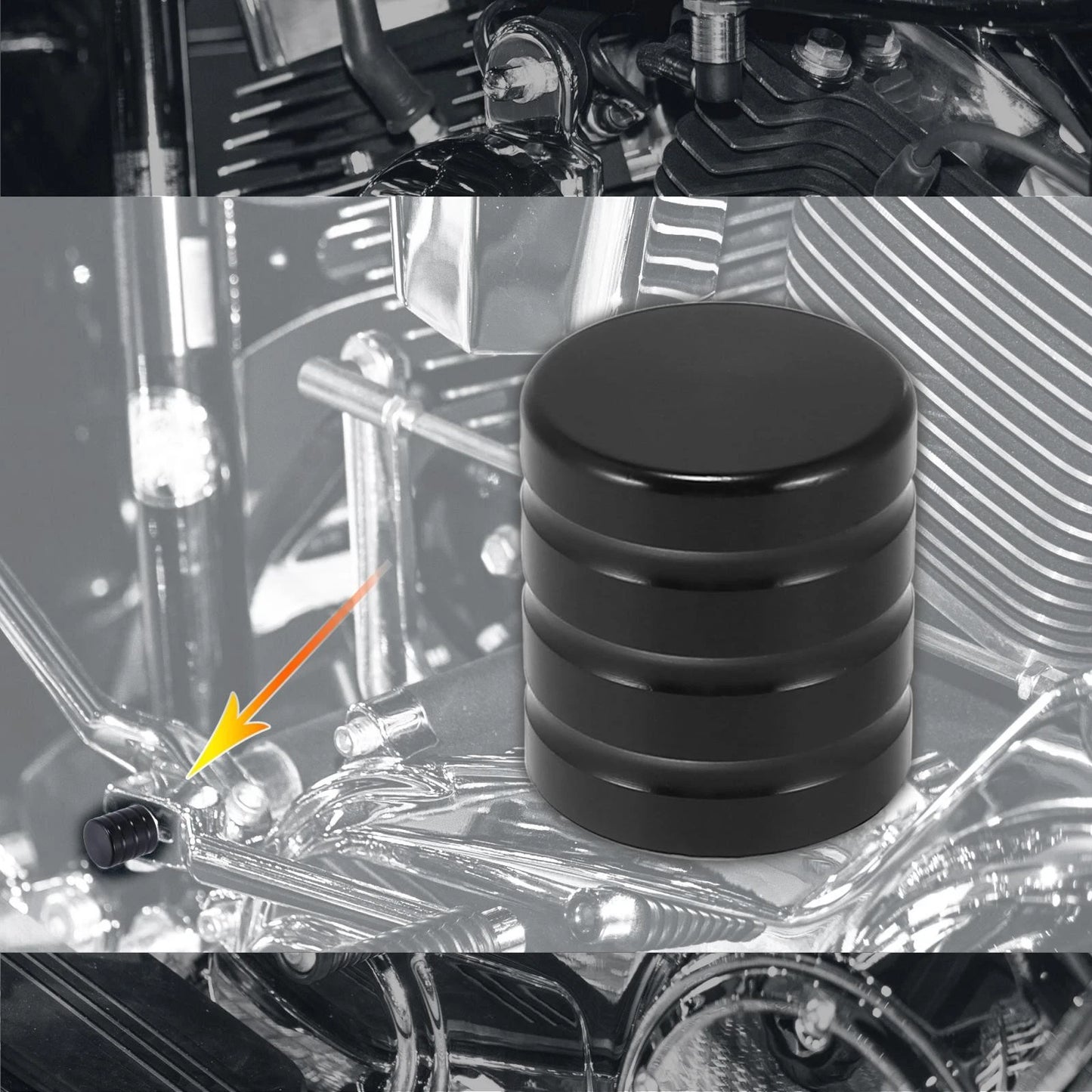 Heel Shift Shaft Cap Black for Harley Davidson