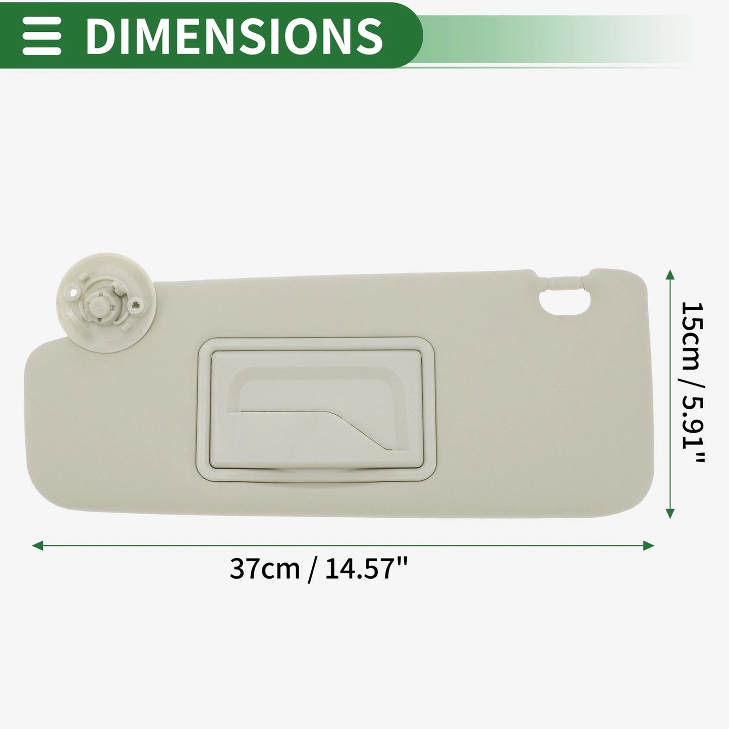 Left Sun Visor for Chevrolet Sonic (2012-2016)