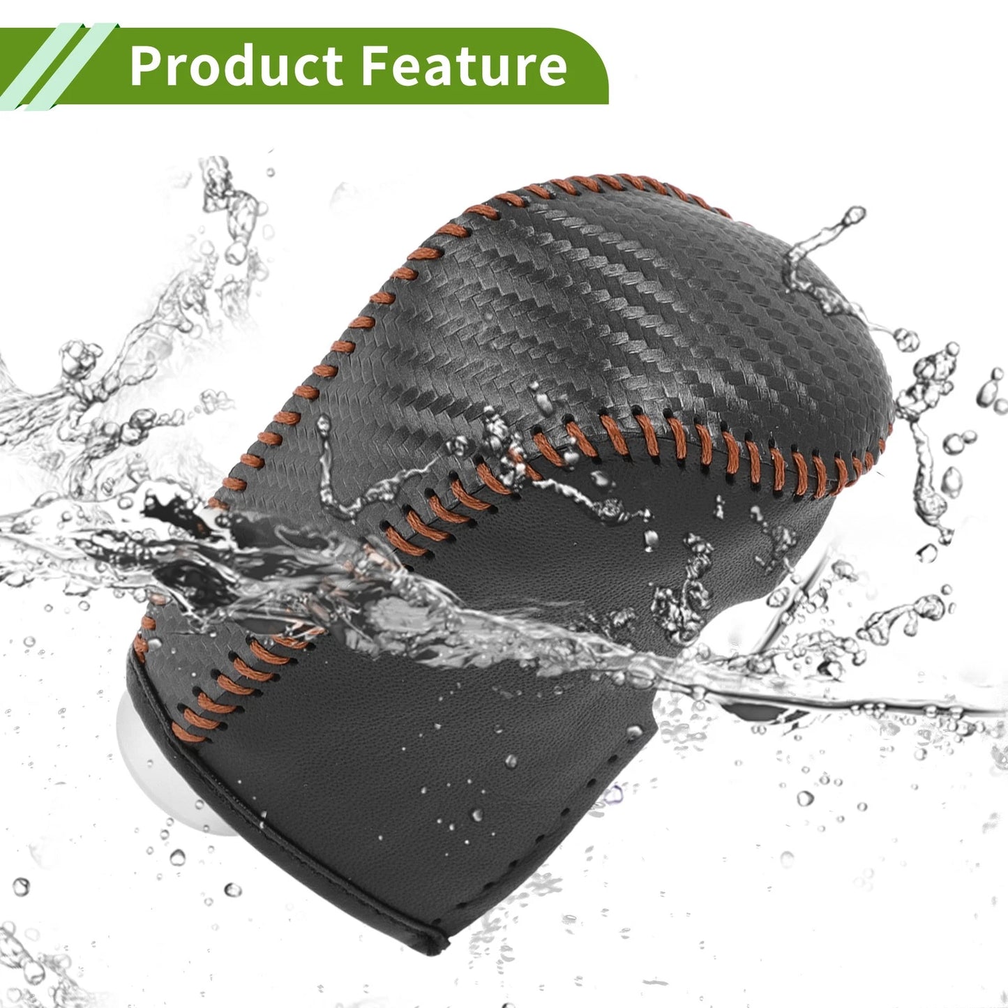 Black Carbon Fiber Gear Shift Knob Cover for Nissan Sentra (2013-2019)