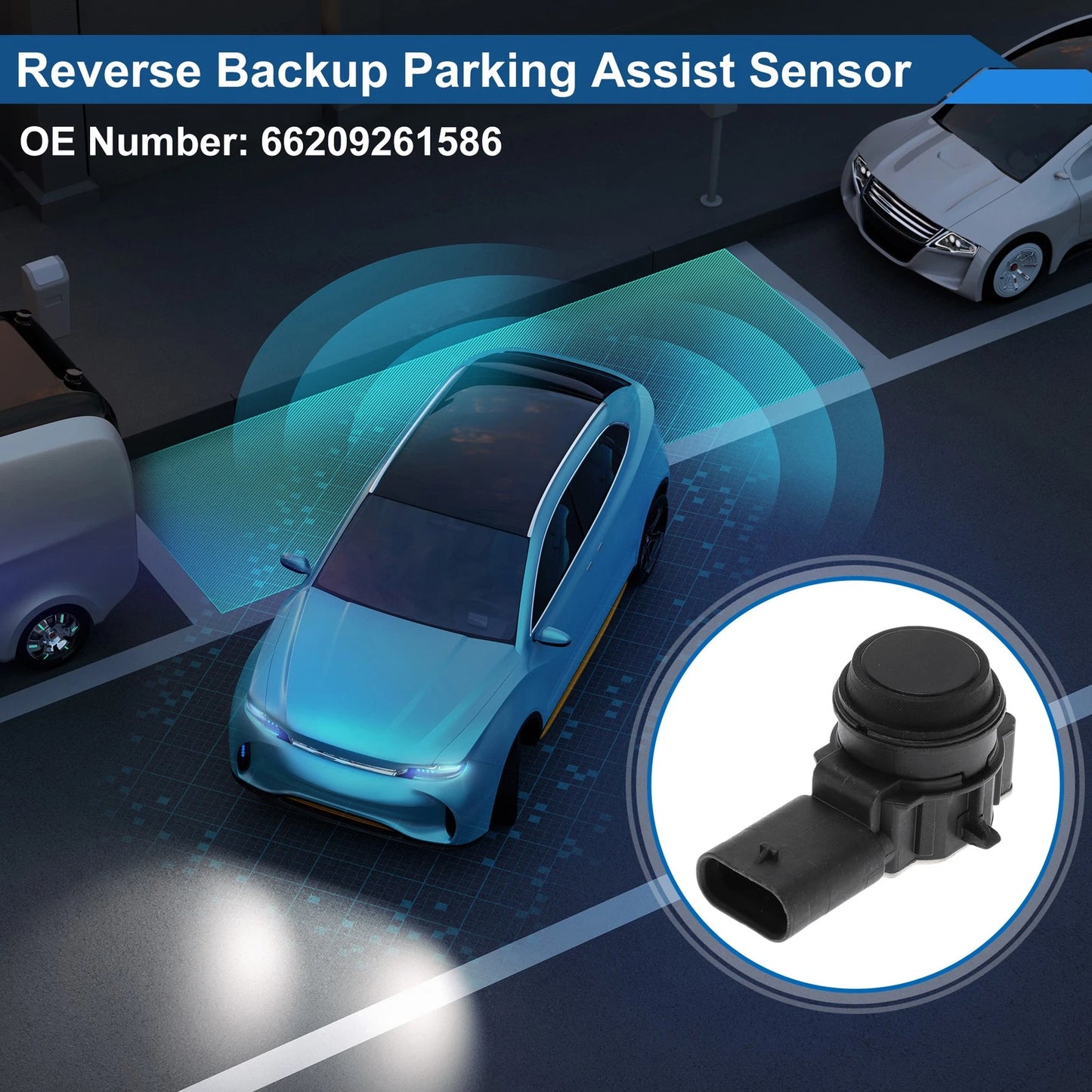 Reverse Backup Parking Sensor for BMW M2 Base (2016-2018) Black