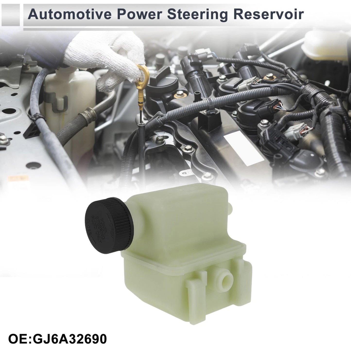 Power Steering Reservoir 1 Pc for Mazda 6 (2006-2007) Beige