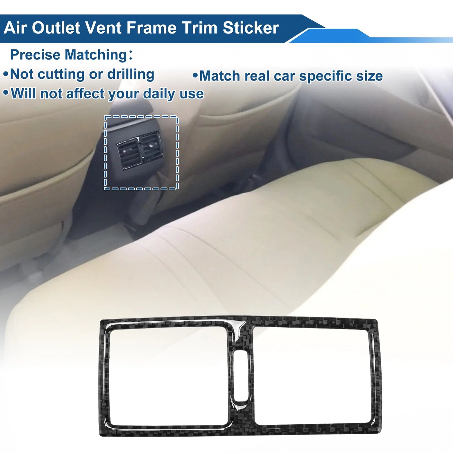 Air Condition Outlet Vent Trim Cover Frame Rear for Toyota Camry (2007–2011)