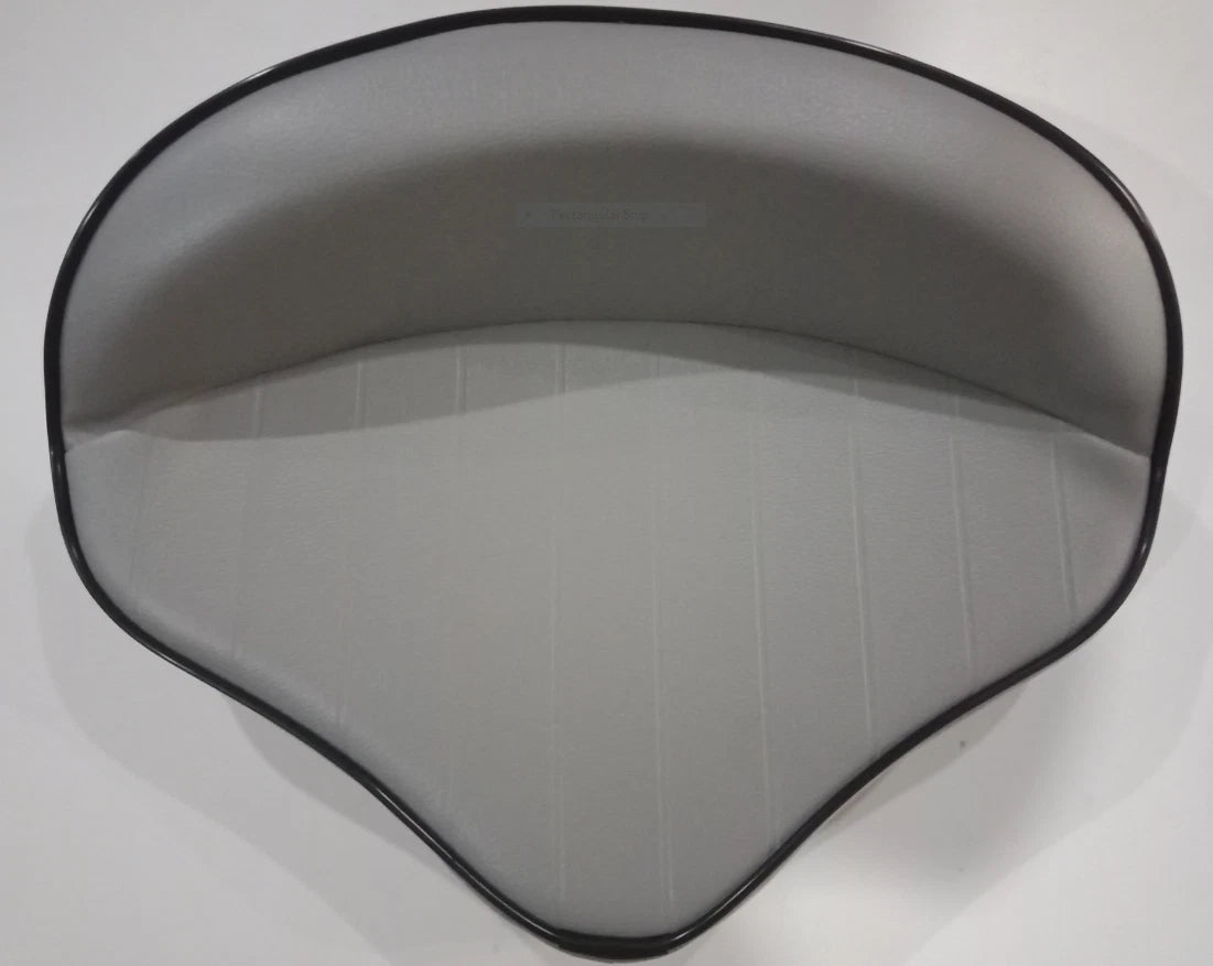 Boat Stand Up Pro Seat Grey/Black Piping Marine Grade Vinyl Seat Only