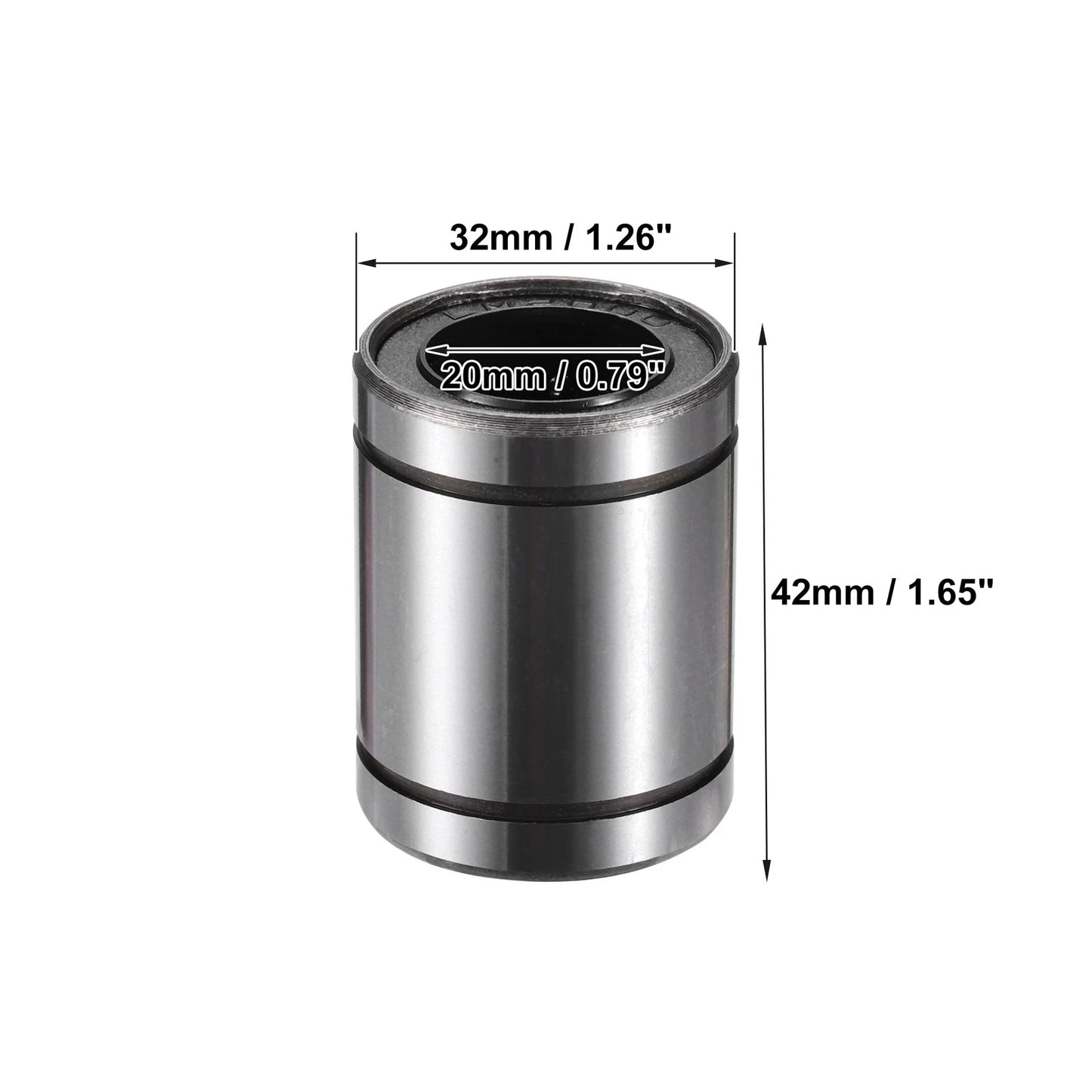 4 x LM20UU 20mm IDx32mm ODx42mm Length Linear Ball Bearings for Car