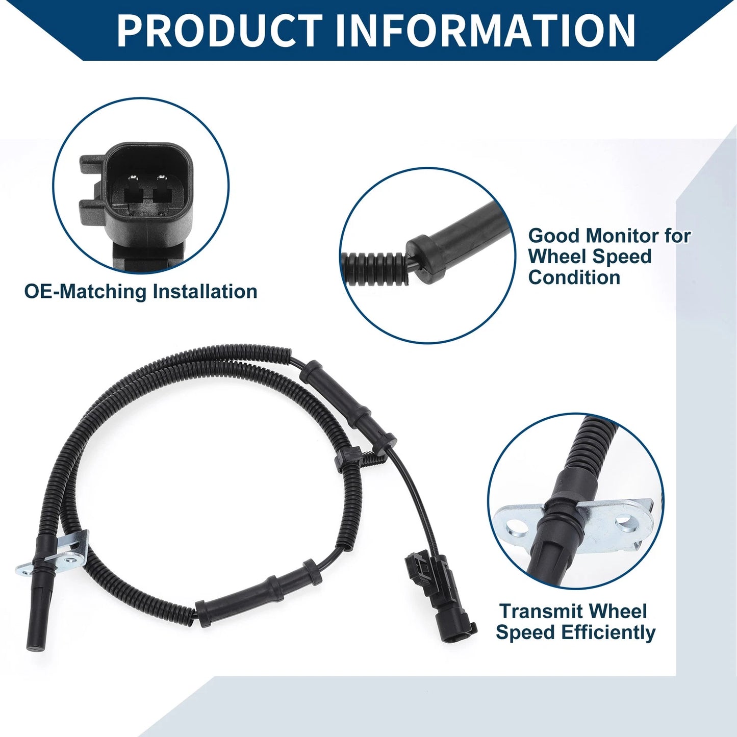 ABS Wheel Speed Sensor for GMC Savana 3500/4500 Right