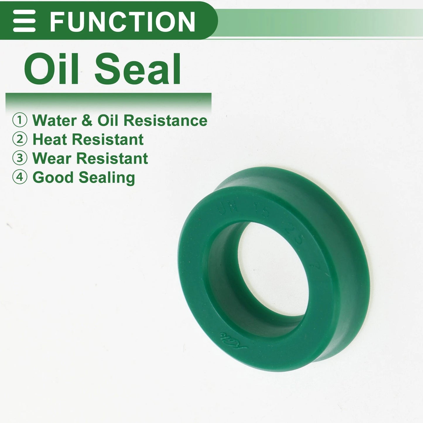 Oil Seal 5 Pcs TPU 15x25x7mm Rotary Shaft Seal Green for Make Model