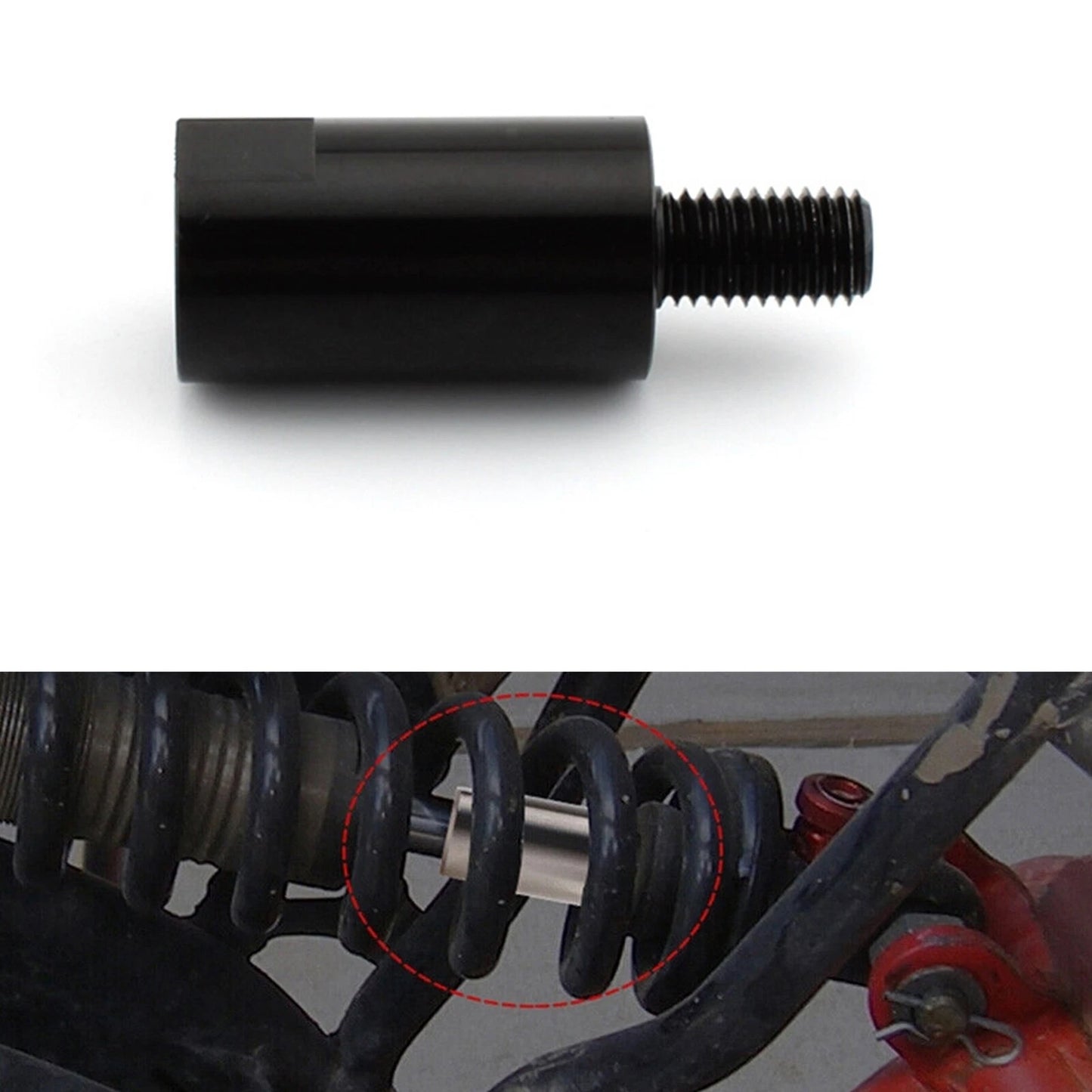 Rear Shock Extender Kit for Yamaha PW80 TTR90 (1983-2023) Black