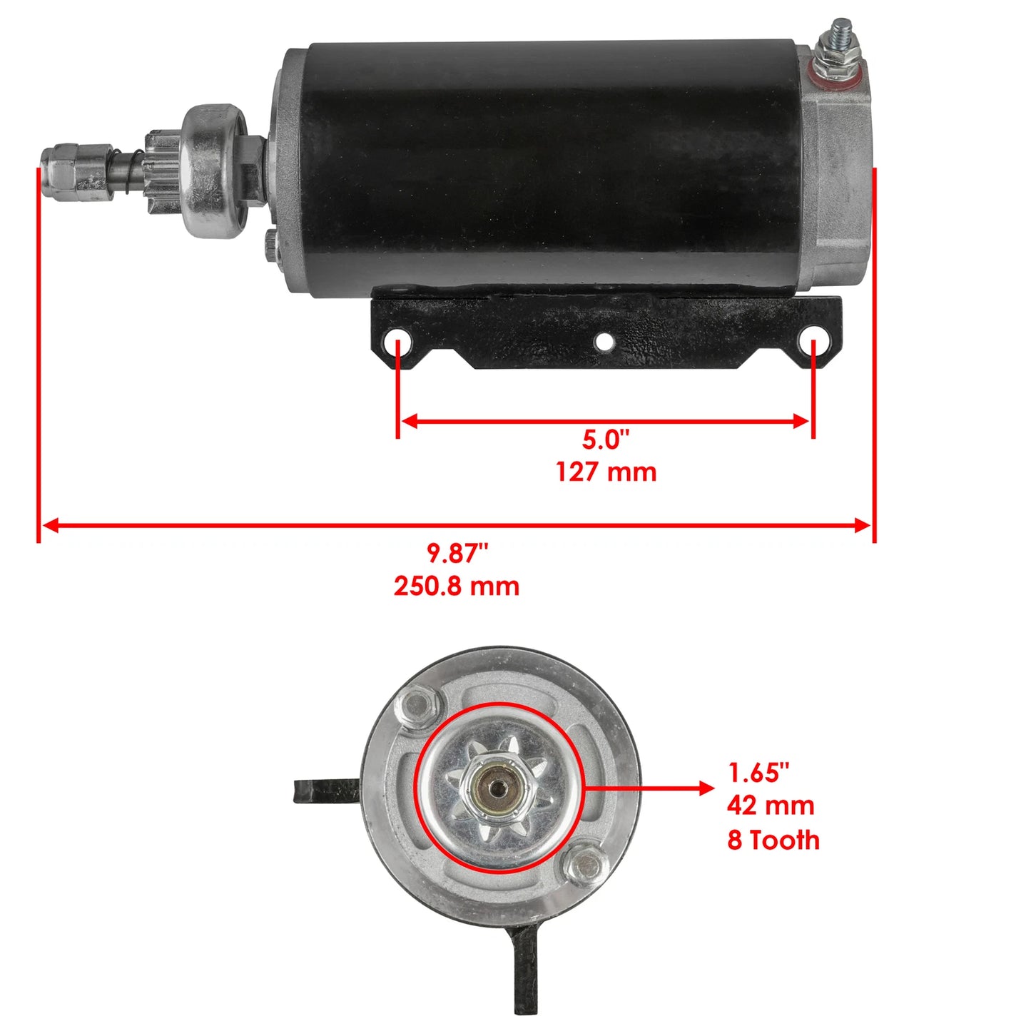 Starter for OMC Outboard 585062/395207/586288 (40-60HP)