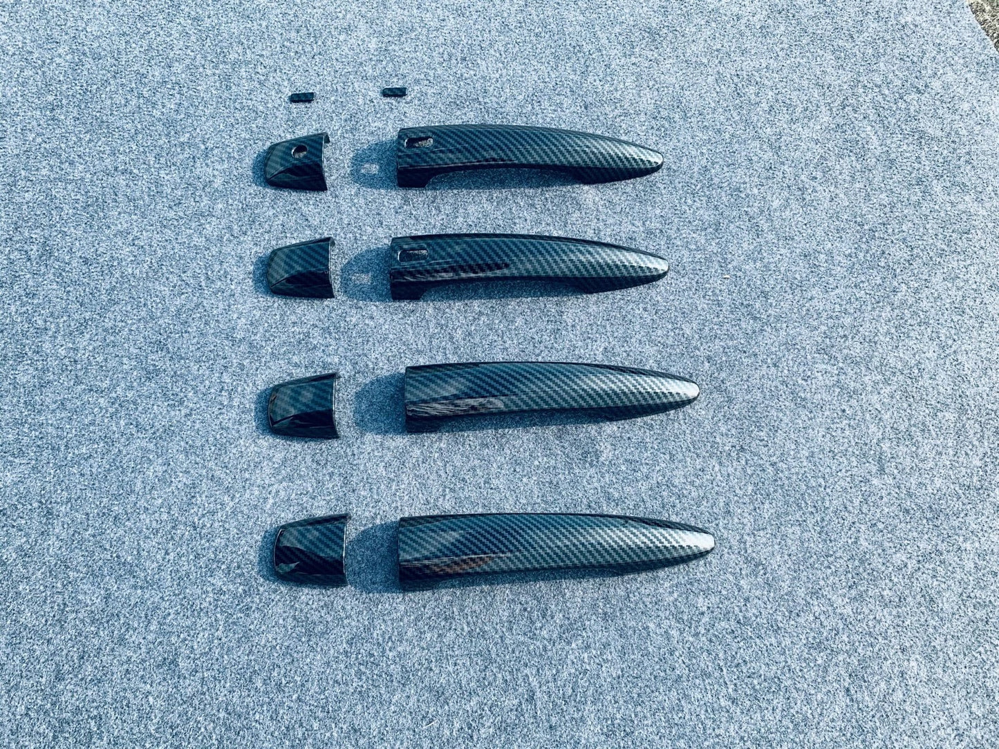 Exterior Door Handle Carbon Fiber Cover Trim for Nissan Rogue (2021-2023)