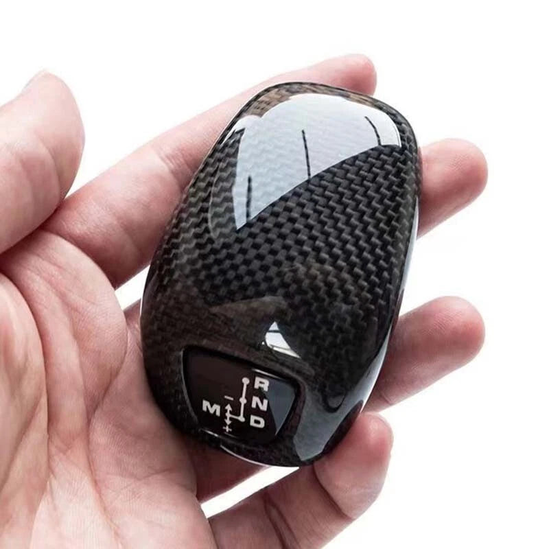 Real Carbon Fiber Gear Shift Knob Cover Kits Fit For Porsche Panamera 2018-2023