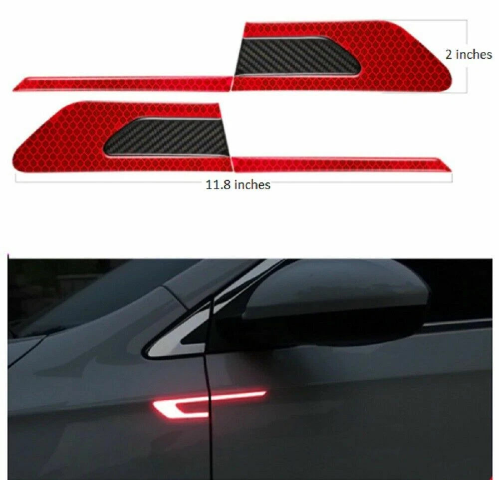 Red Side Door Fender Carbon Fiber Molding Trim Model (2020–2021)