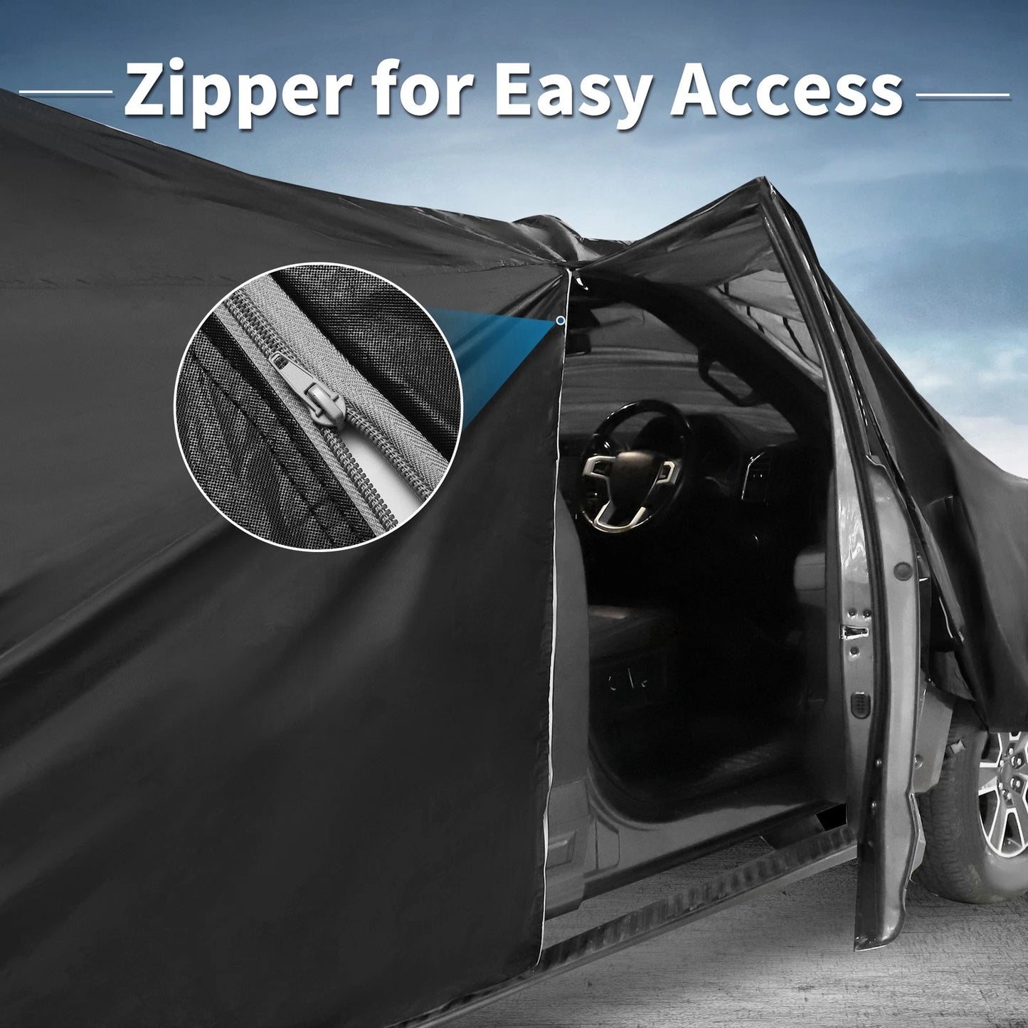 Waterproof Car Cover for Jimny JB64W/JB74W Black 385x148x160cm (2018-2023)
