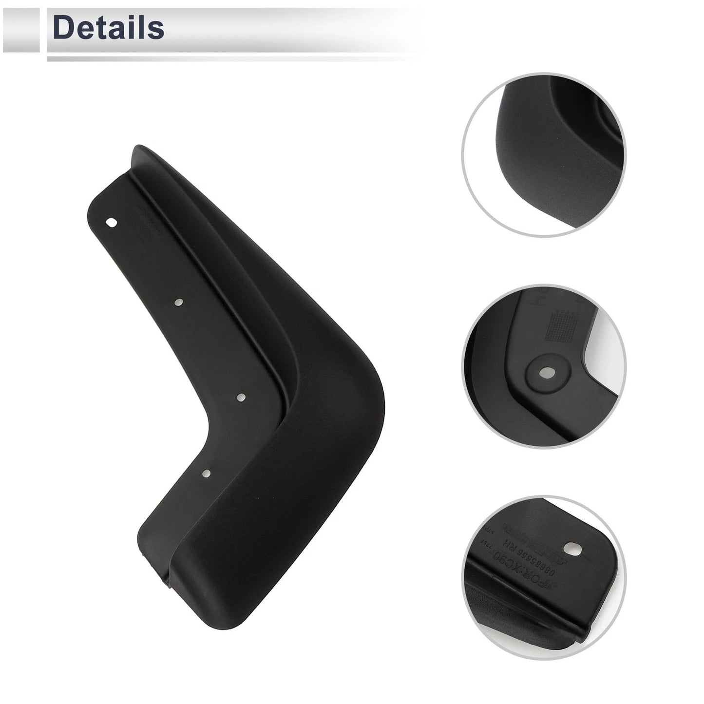 Mud Flaps Splash Guards 1 x Set for Volvo XC90 (2005-2014)