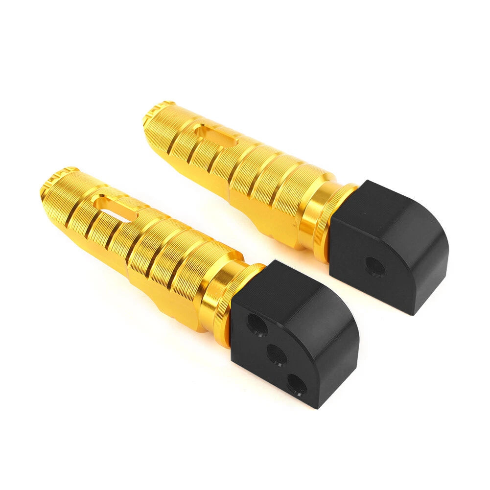 Gold Rear Passenger Foot Rest Pegs for Kawasaki Ninja ZX-6R ZX-10R