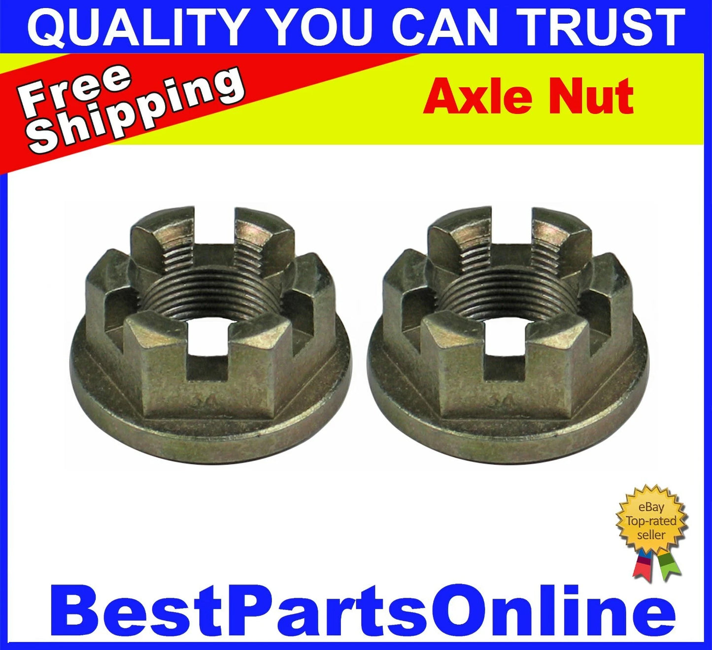 CV Axle Nut 2 x M24x1.5 for Mitsubishi Montero, Porsche, VW