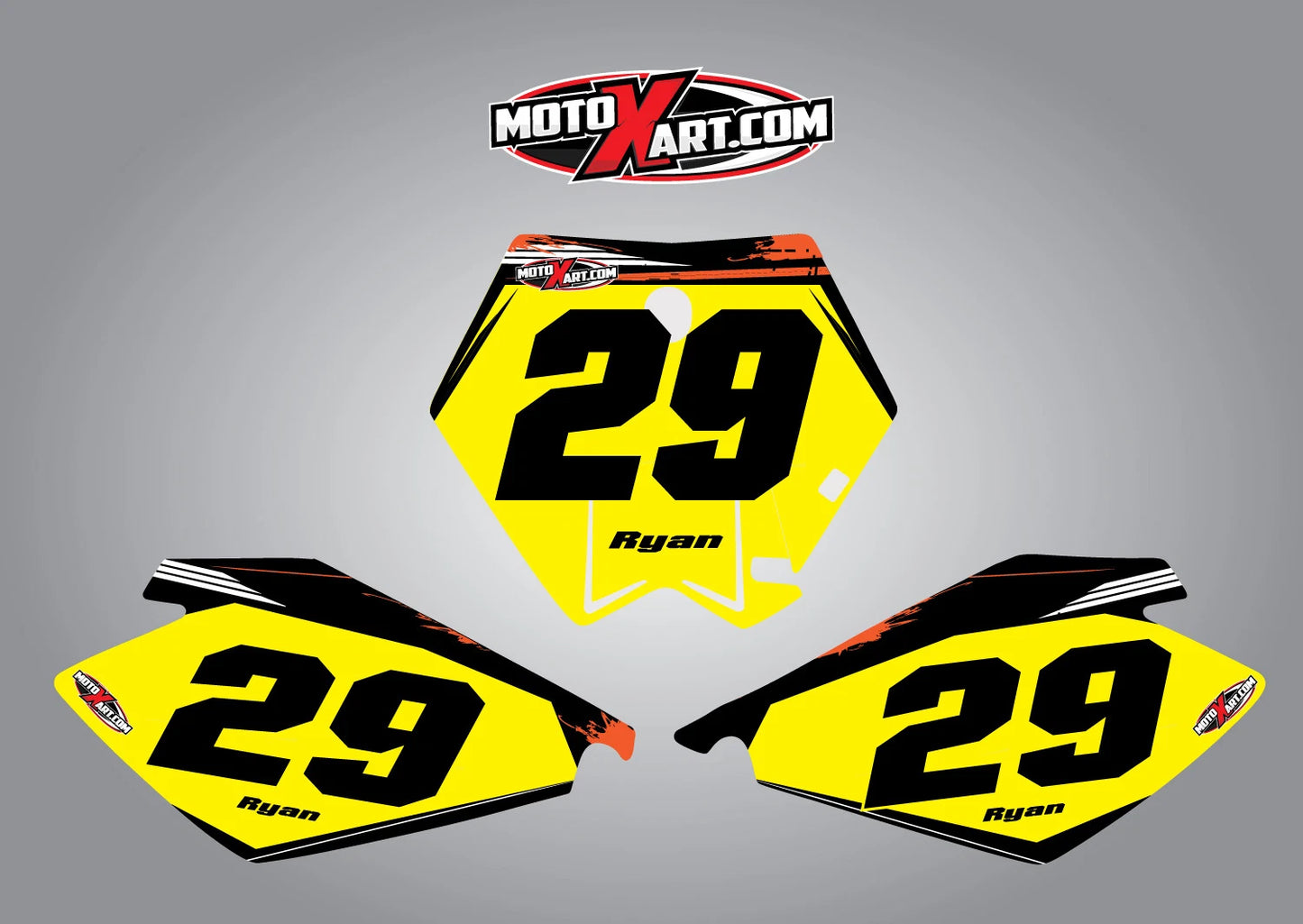 KTM 85 Custom Number Plate Graphics RUFF Style (2006-2012)