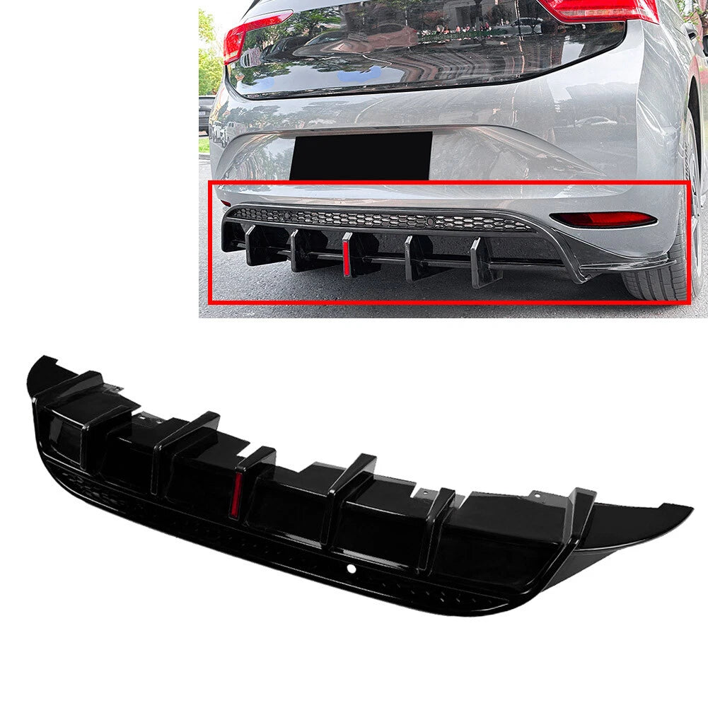 Rear Bumper Lip Spoiler Splitter for Volkswagen ID.3 (2019-2022) Glossy Black