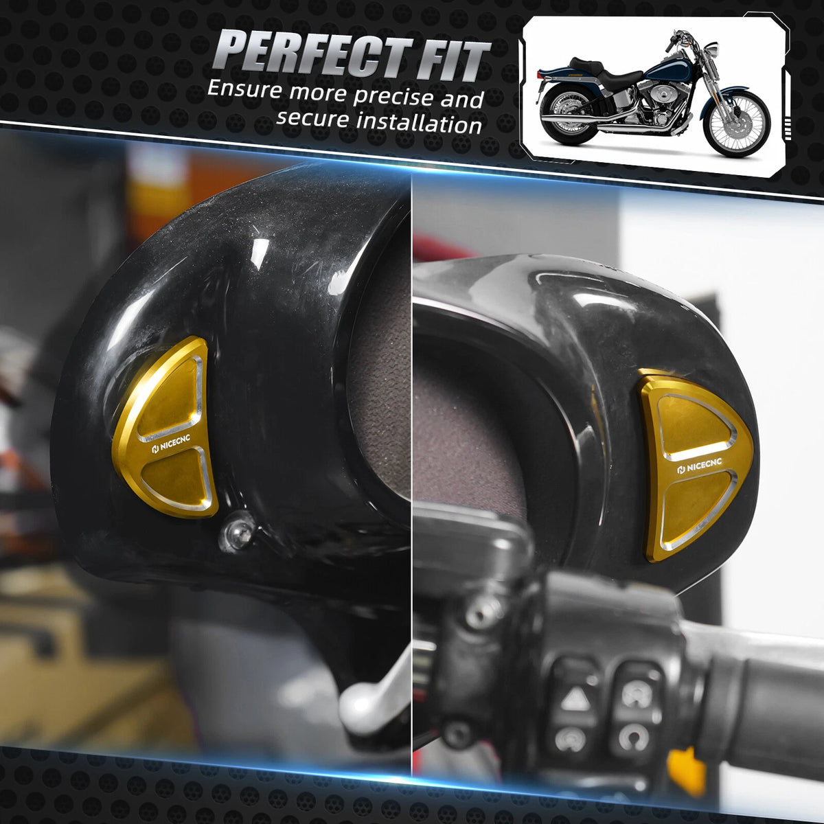 Mirror Hole Plugs for Harley Street Glide Special FLHXS (2014-2023)