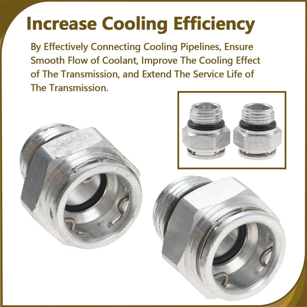 Quick-Connect Transmission Cooler Line Fittings for Chrysler Dodge Jeep (2013+)