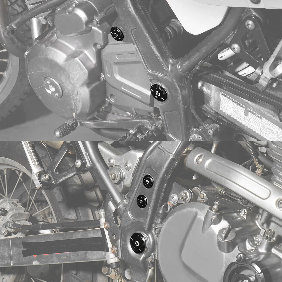 Swingarm Pivot Shaft Cover Caps for Suzuki DR650S (1996-2024)