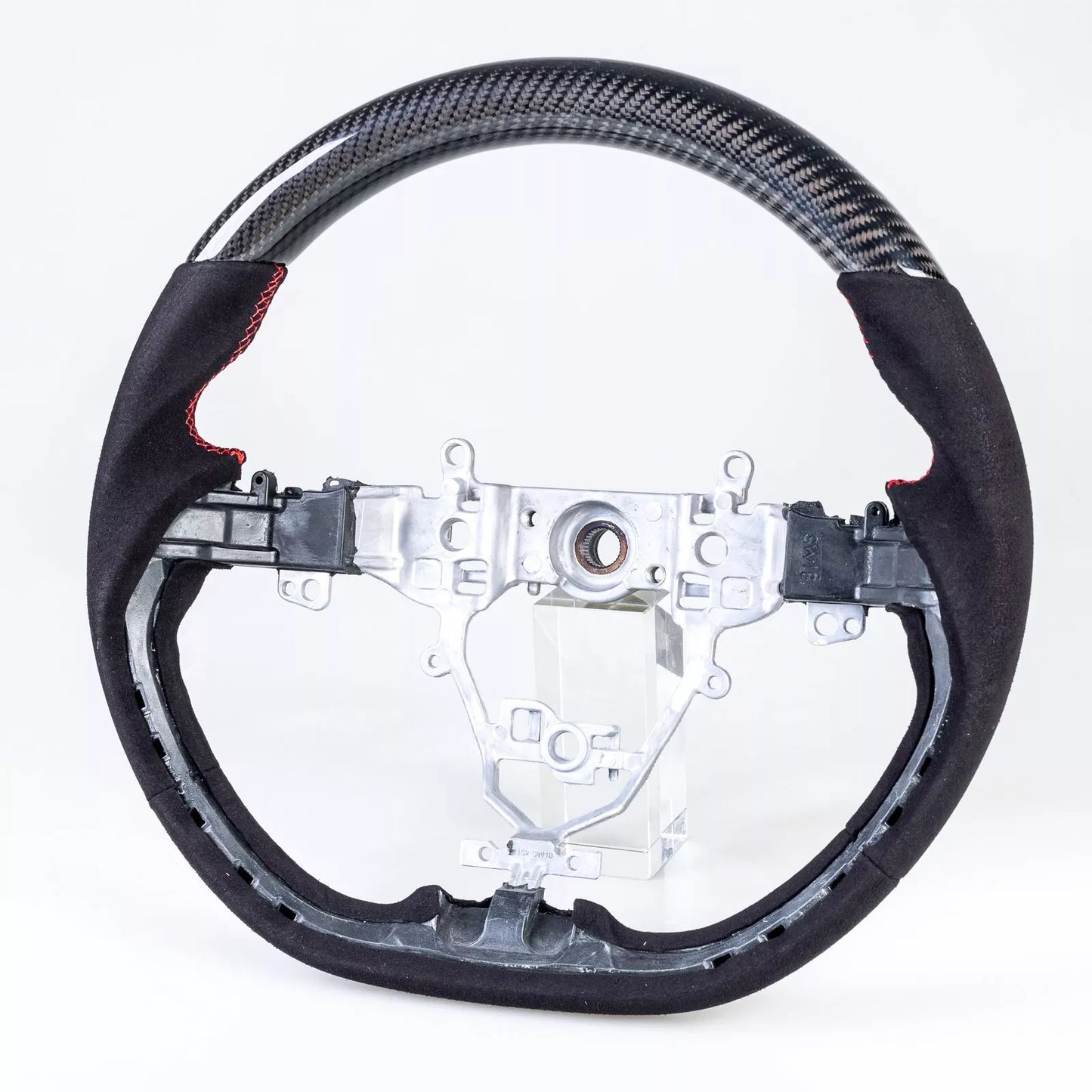 Carbon Flat Bottom Suede Steering Wheel for Suzuki Swift (2018-2021)