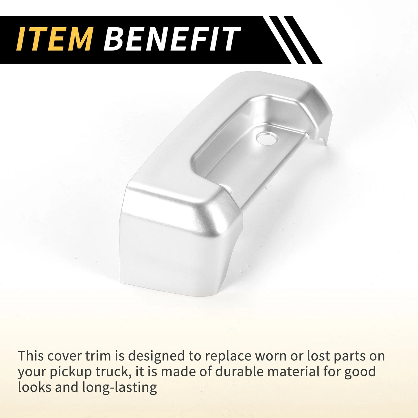 Rear Door Latch Lock Cover Trim for Jeep Wrangler JL JLU (2018-2024) Silver
