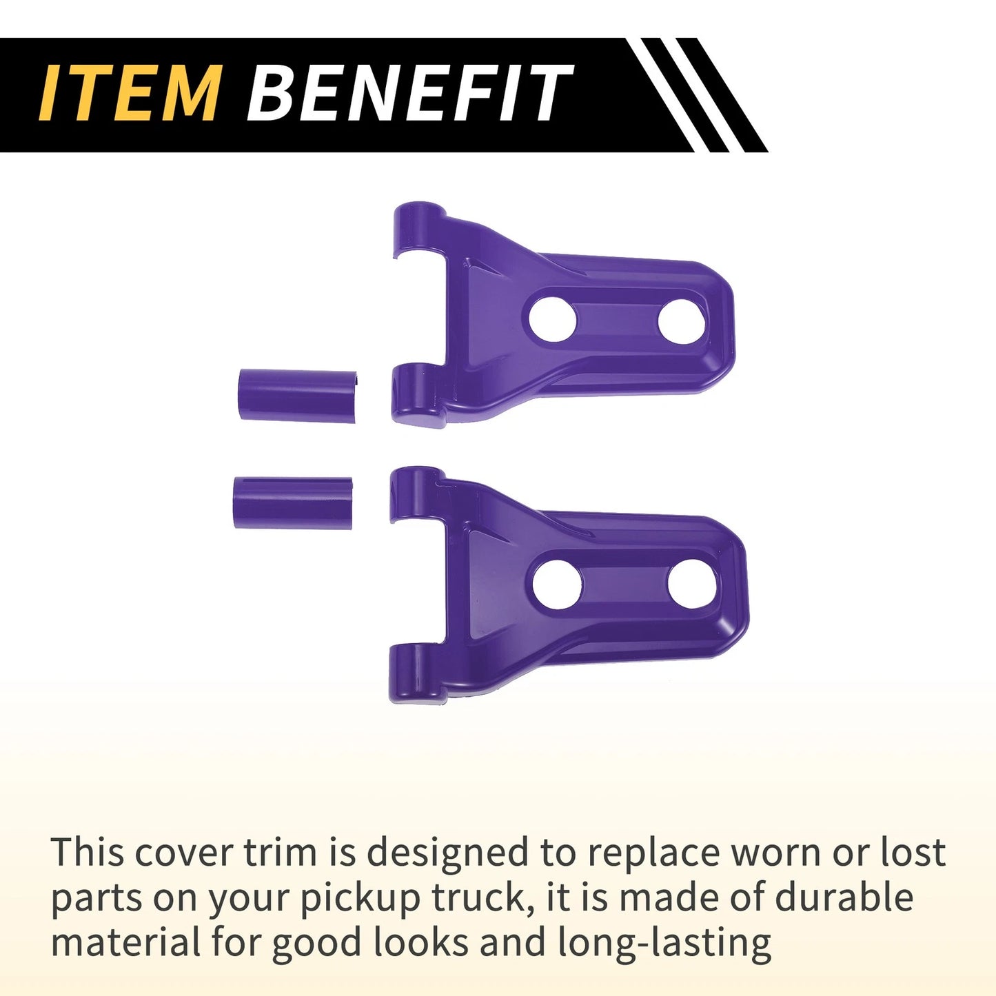 Hood Hinge Cover Trim for Jeep Wrangler JL JLU (2018-2024) - Purple 1 Set
