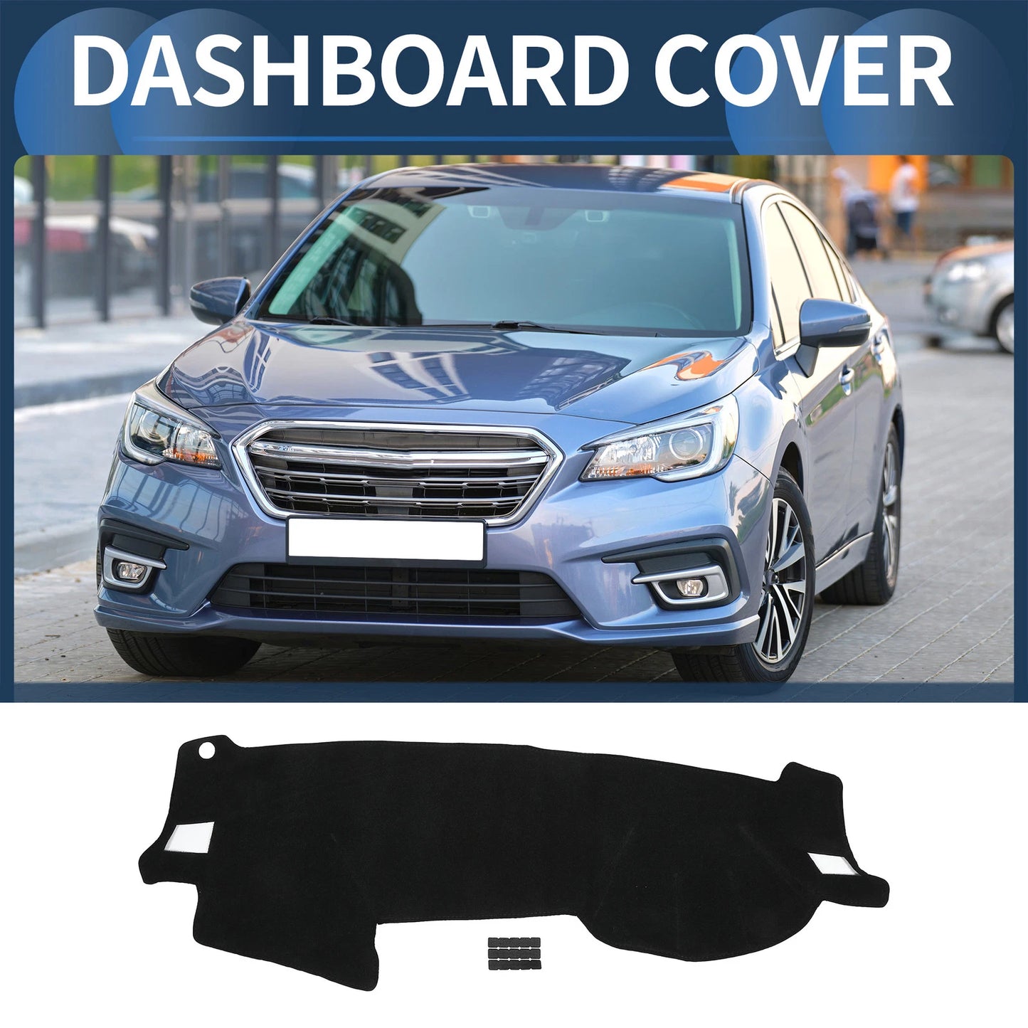 Dashboard Cover Mat for Subaru Legacy 2003-2009 Black 1 x Set