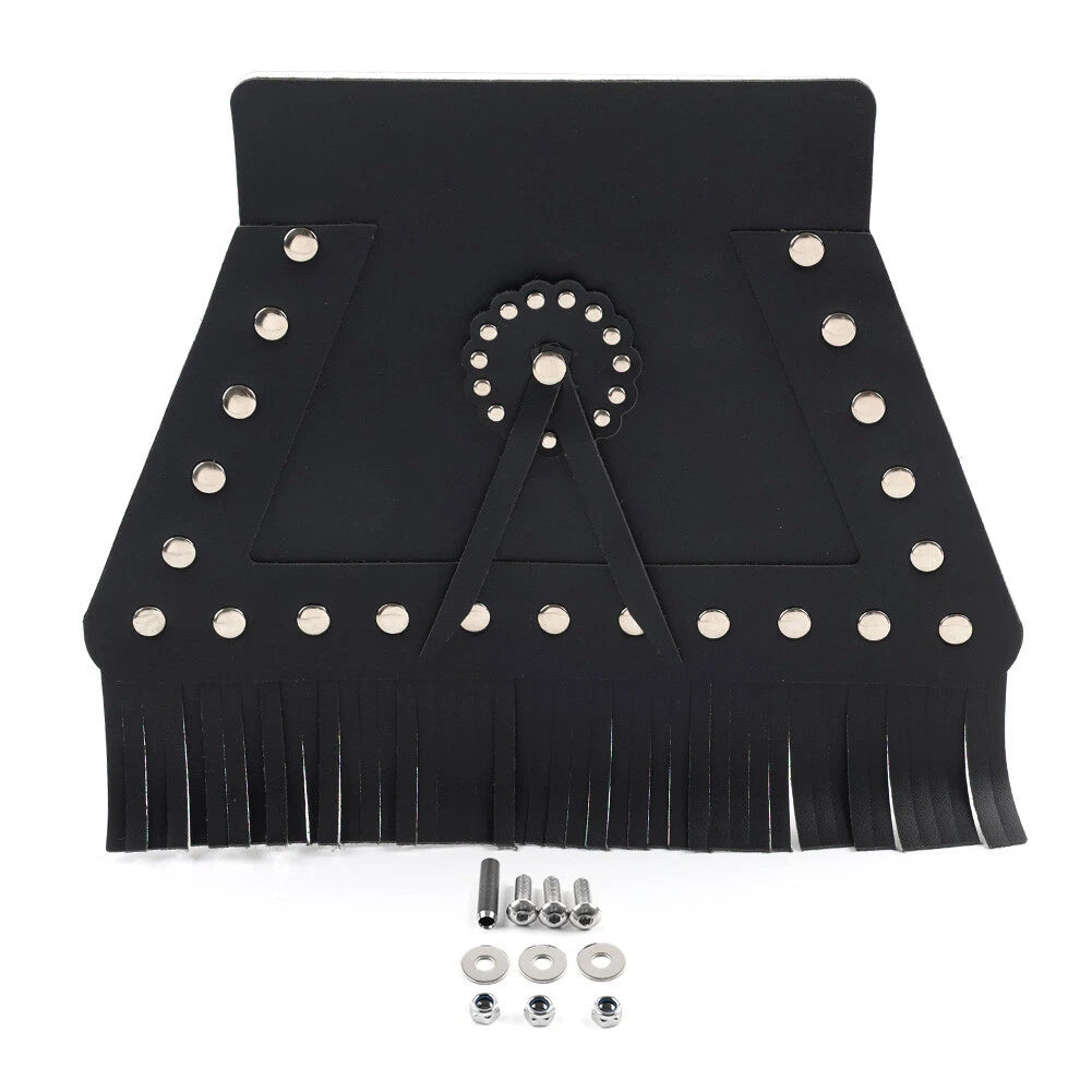 PU Leather Rear Fender Mud Flap Cover for Harley Motorcycle