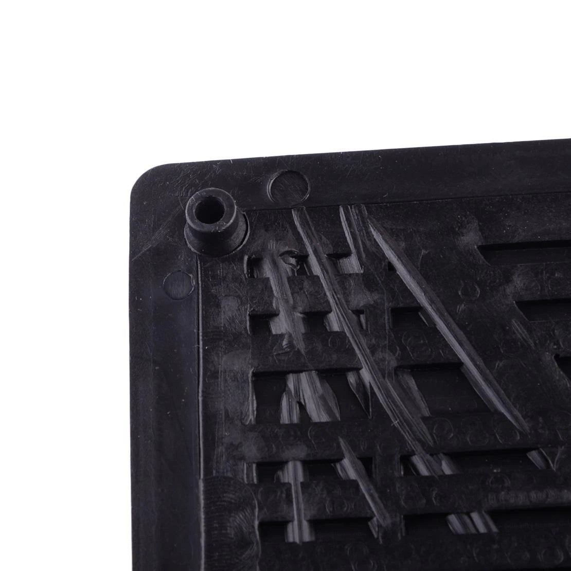 Black Car Floor Carpet Pad Heel Foot Mat Pedal Patch Cover 25x16cm