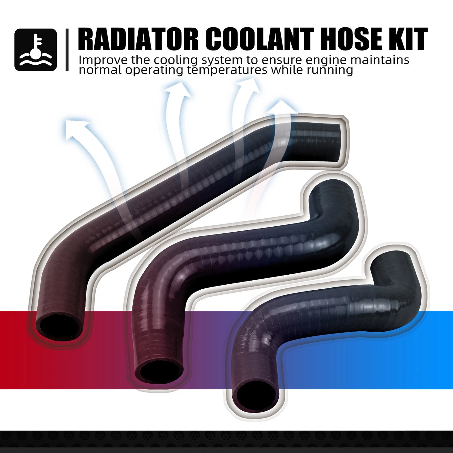Silicone Radiator Hose Kit for Gas Gas EC450F EC500F EW500F EX450F (2024)