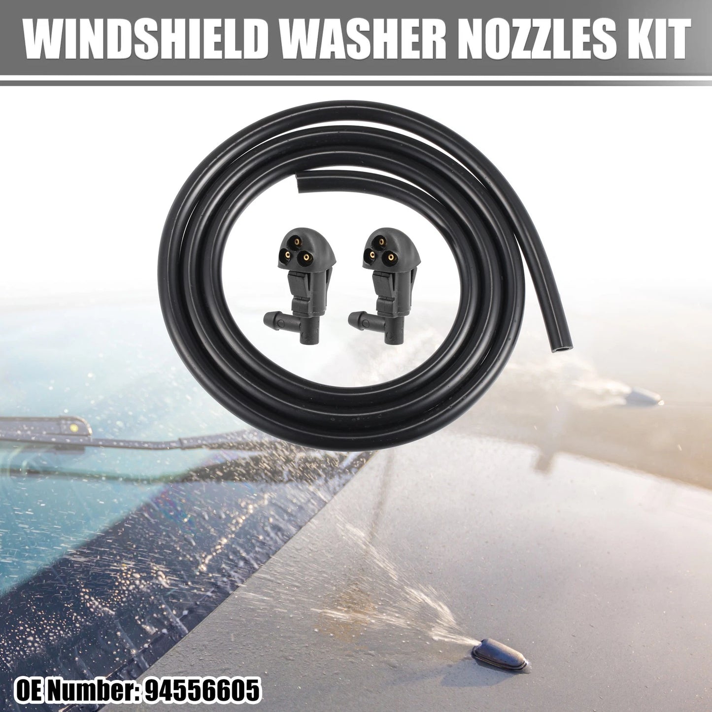 1 x Set Windshield Washer Nozzles Wiper Spray Kit for Chevrolet Cruze